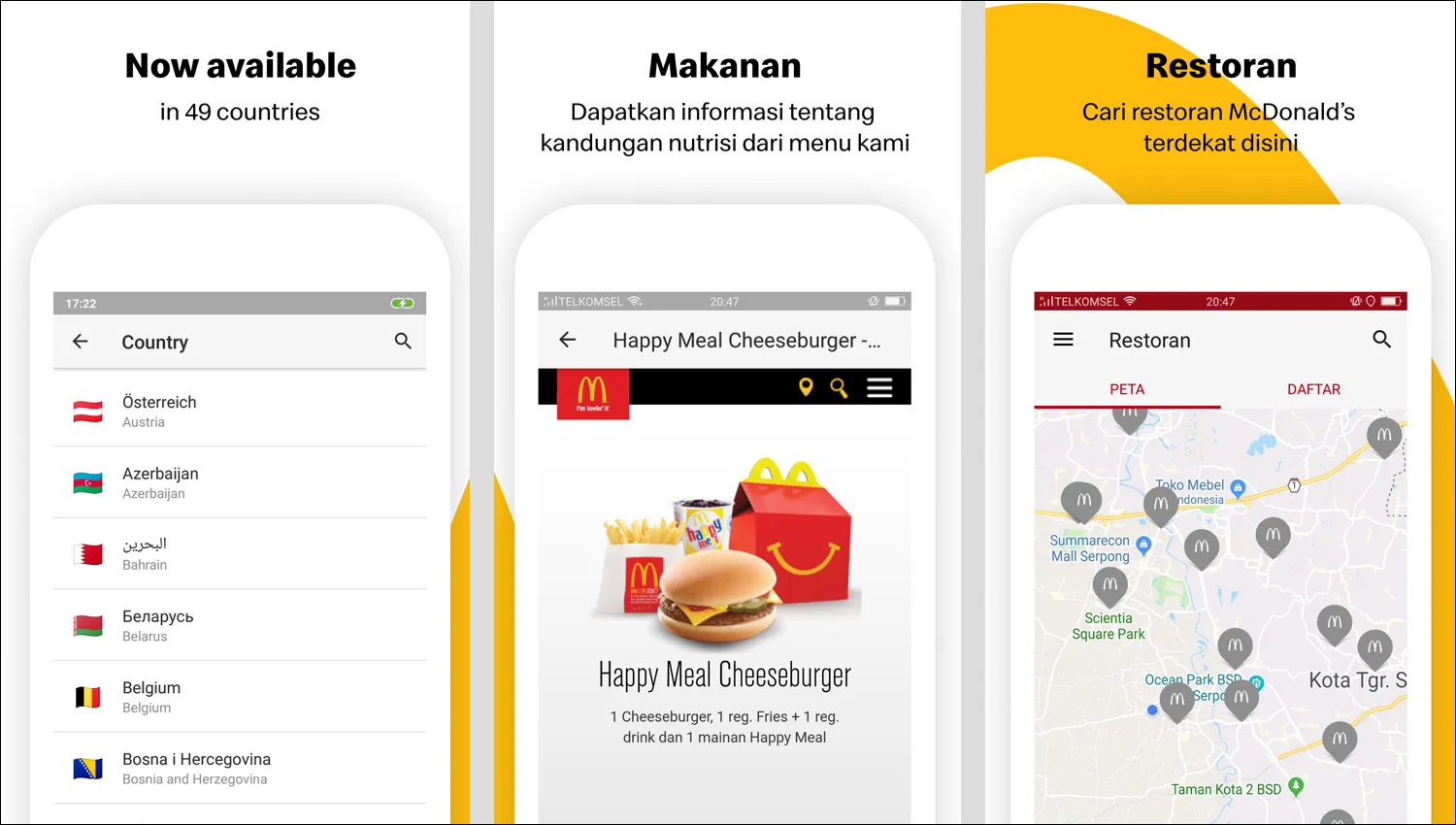 Pesan McDonals via Aplikasi