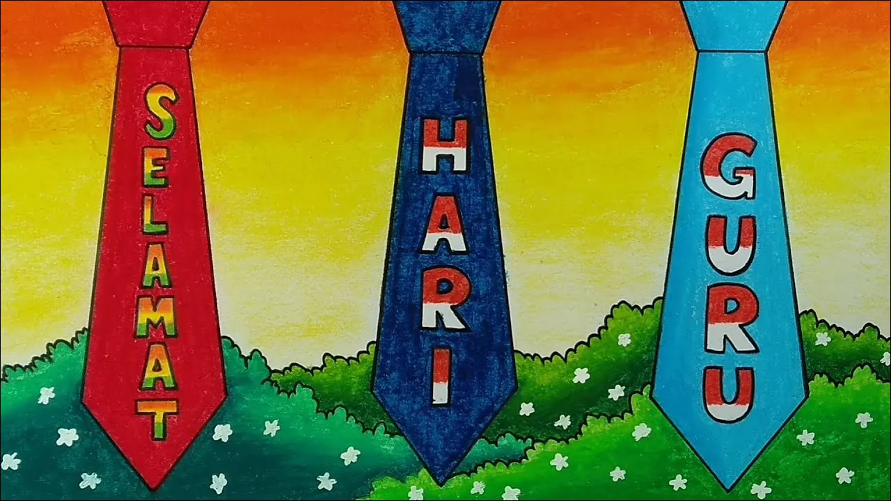 3 Gambar Poster Selamat Hari Guru - Gambar Logo Dasi Tingkat SD, SMP, dan SMA