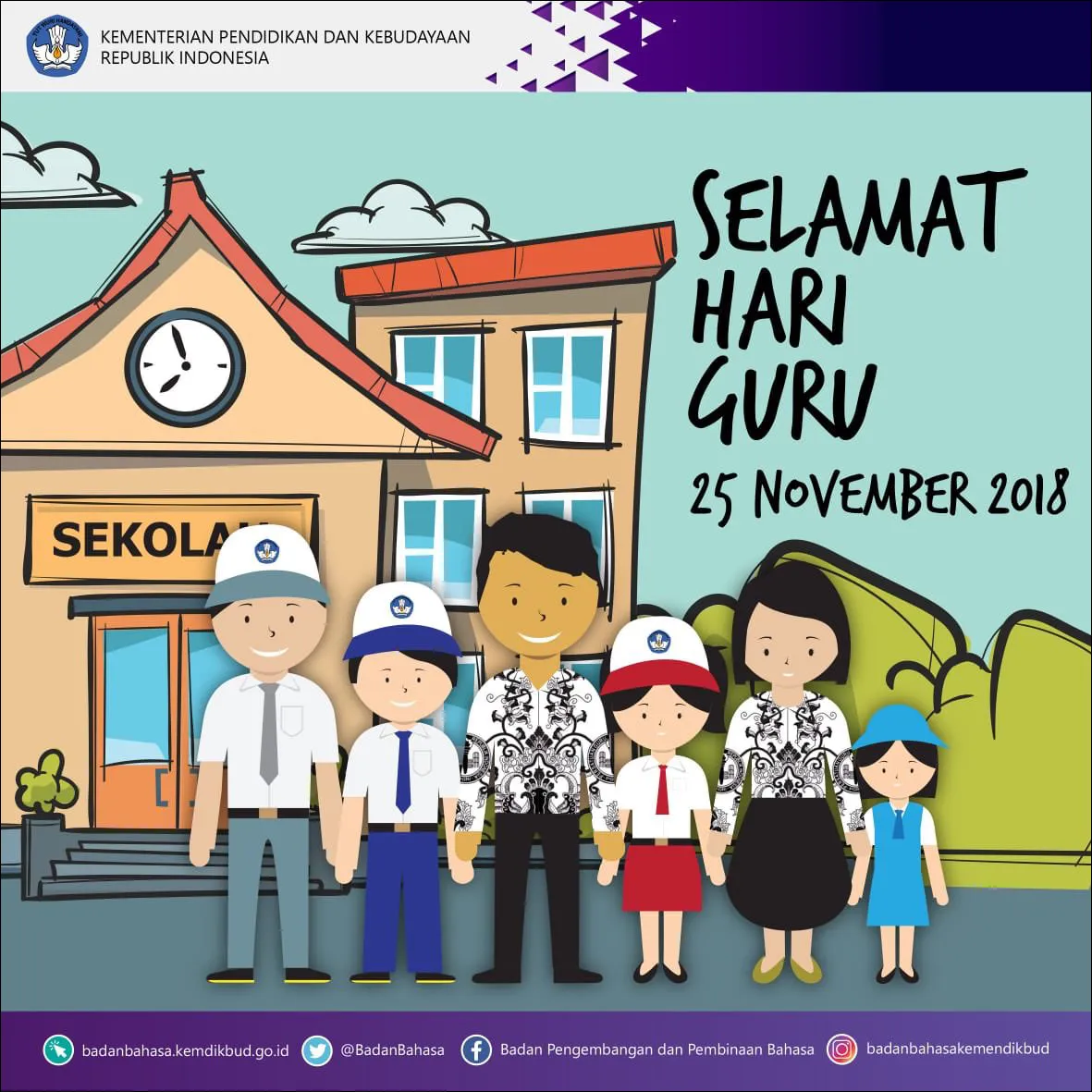 30 Desain Poster Hari Guru - Hari Guru Untuk SD, SMP, SMA, SMK, Referensi Terbaik