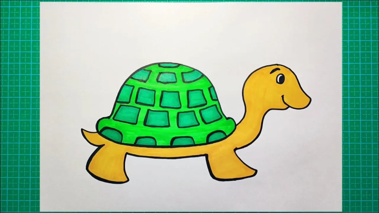 6 Kura-kura imut dan lucu berwarna hijau