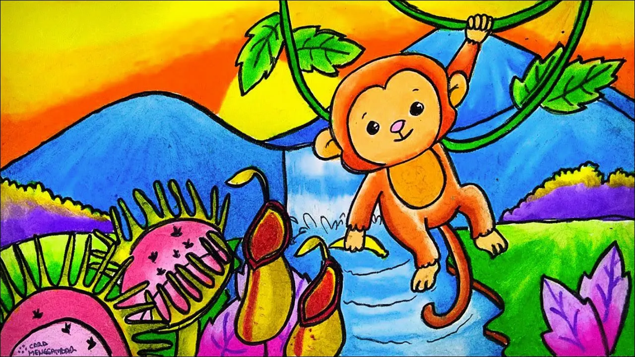 Gambar Fauna Simple Mudah Ditiru