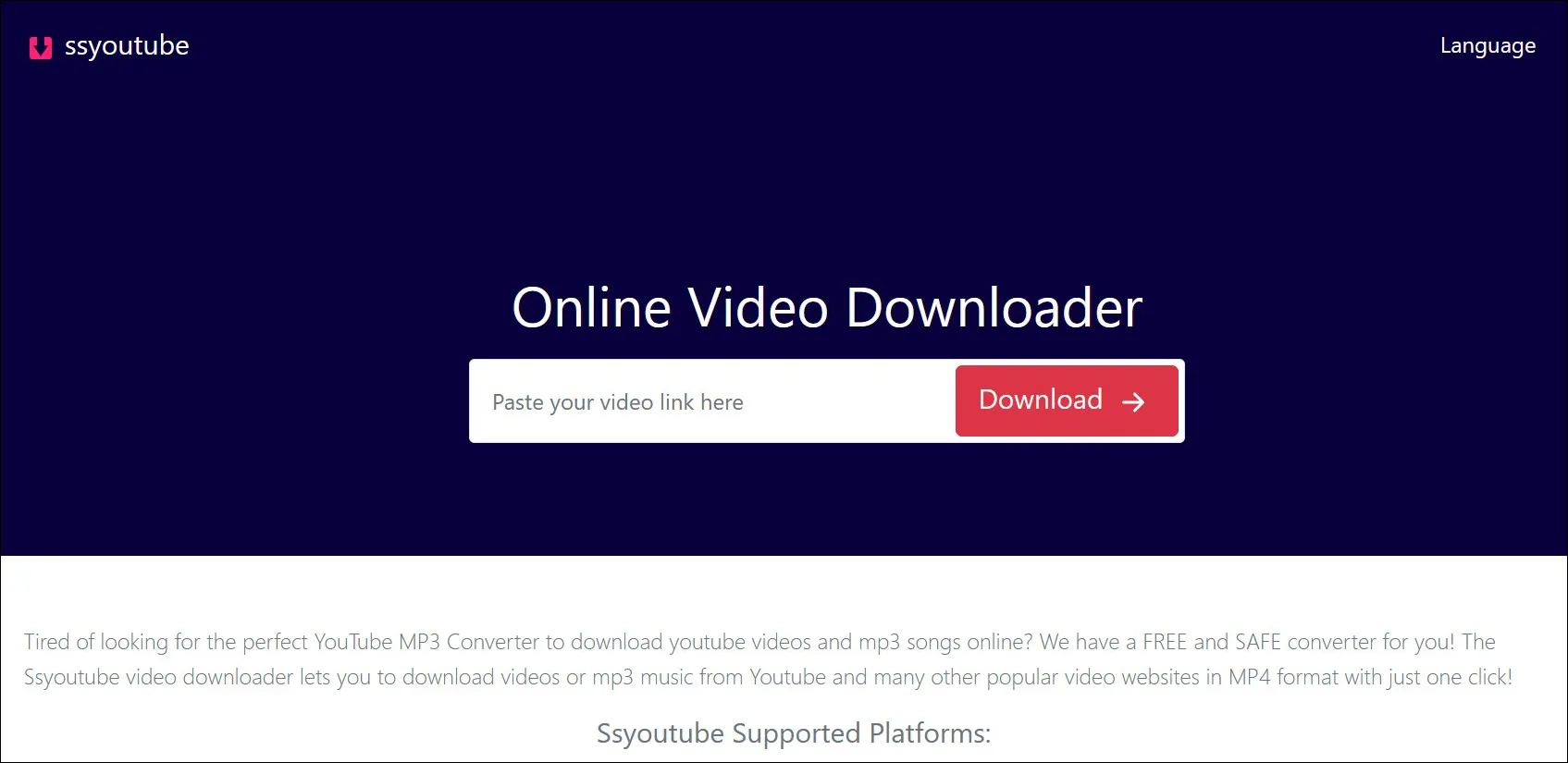 Posisi SSYoutube di Indonesia