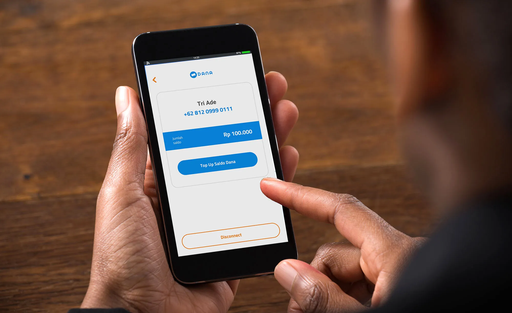 Transfer Bank Mandiri via DANA