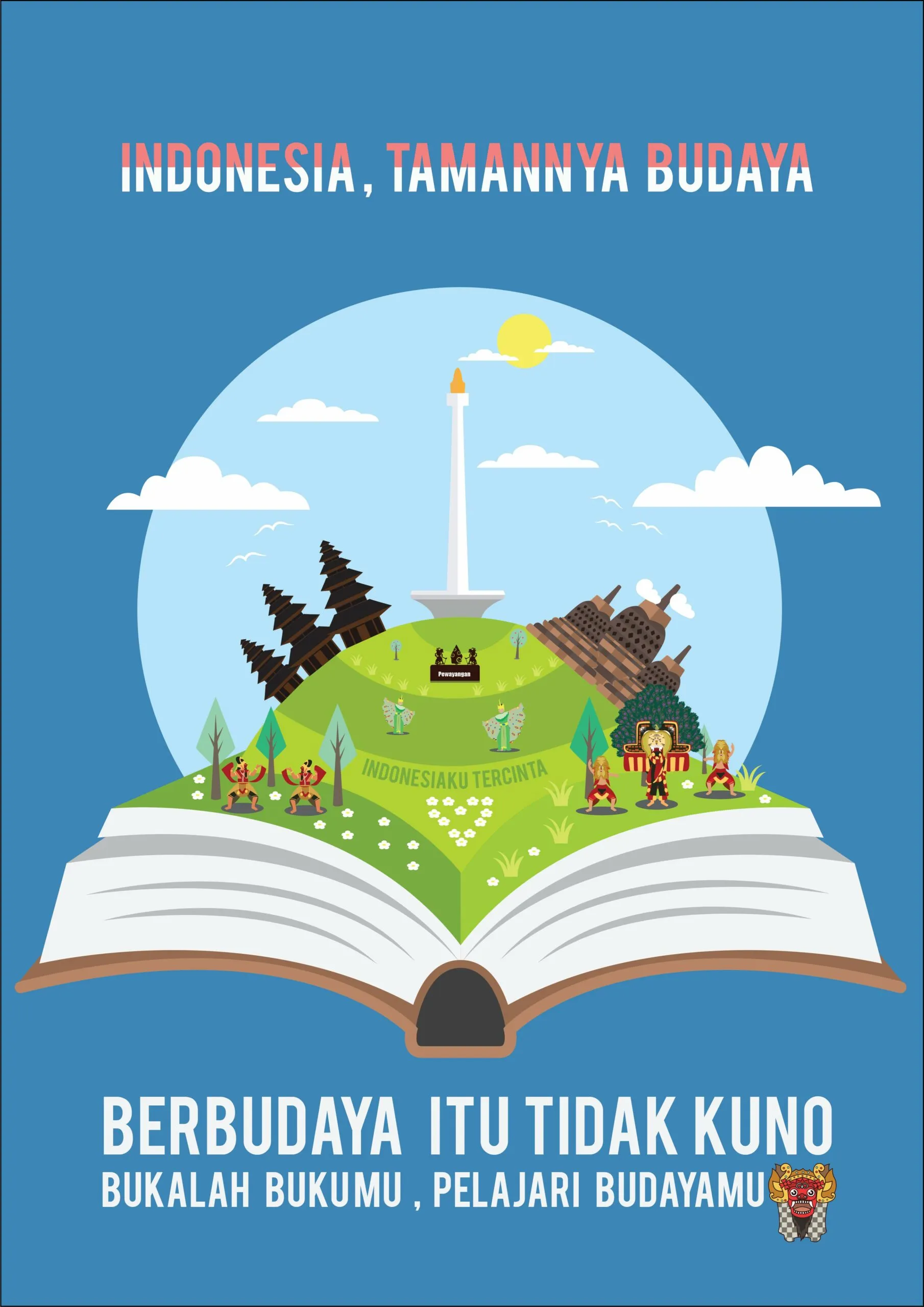 1. Poster Design Indonesia Bisa Berbudaya