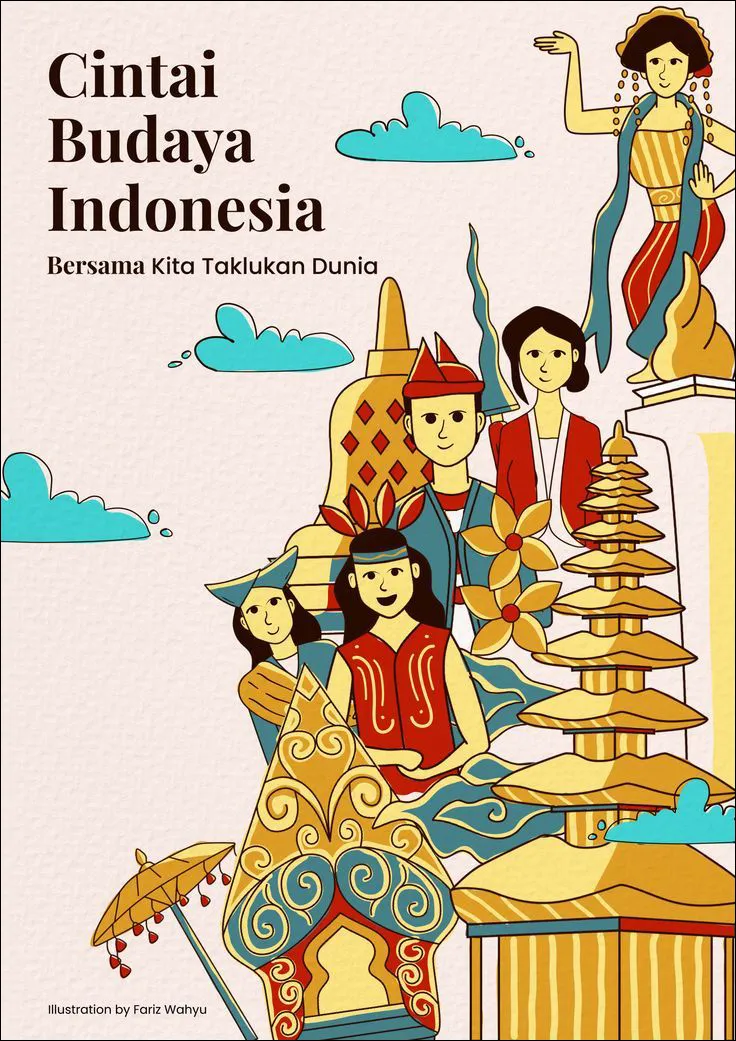 14 Cintai Budaya Indonesia Poster
