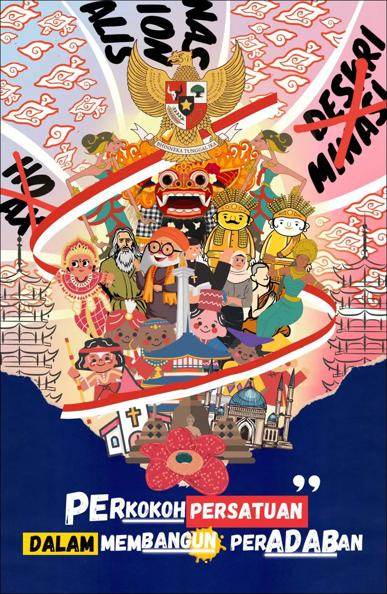 2. Poster persatuan dan kesatuan