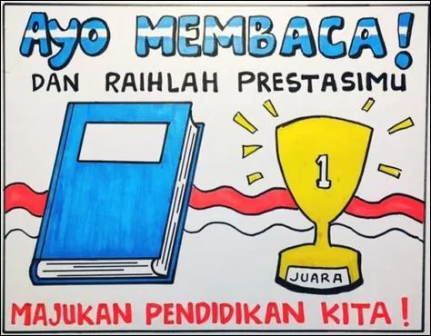 23 Poster Pendidikan Ayo Membaca