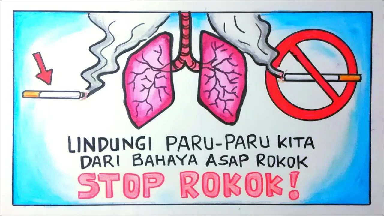 27 Poster Kesehatan, Lindungi Paru-Paru Kita Dari Asap Rokok