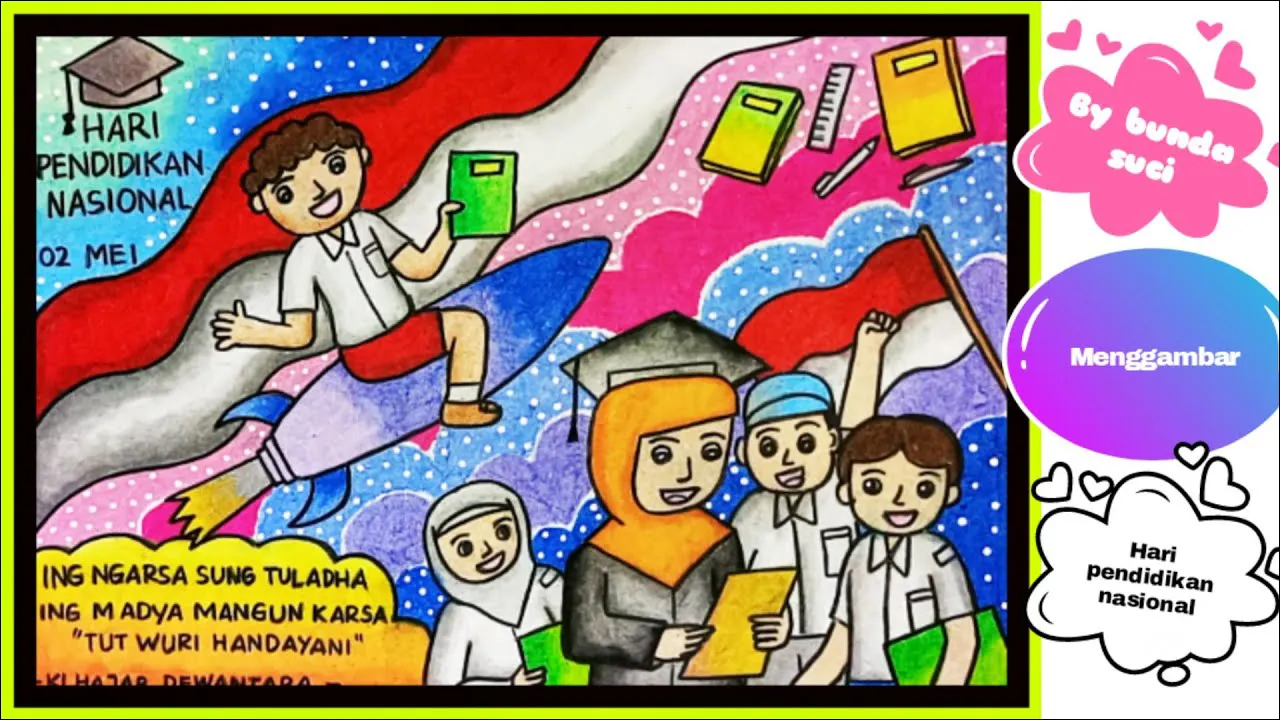 3. Poster Hari Pendidikan Nasional