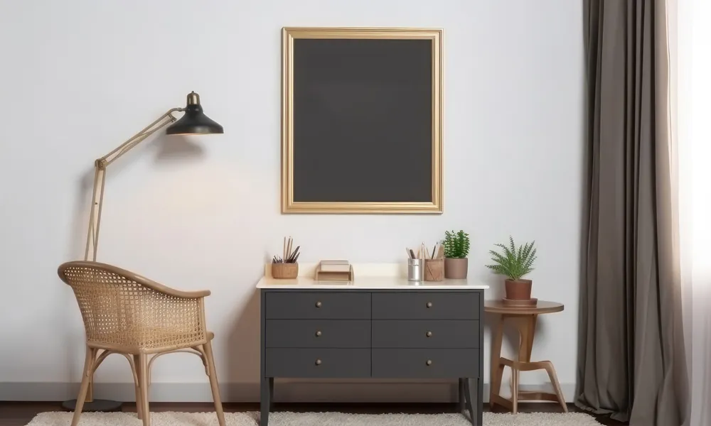 4 Modern Furniture Interior Background