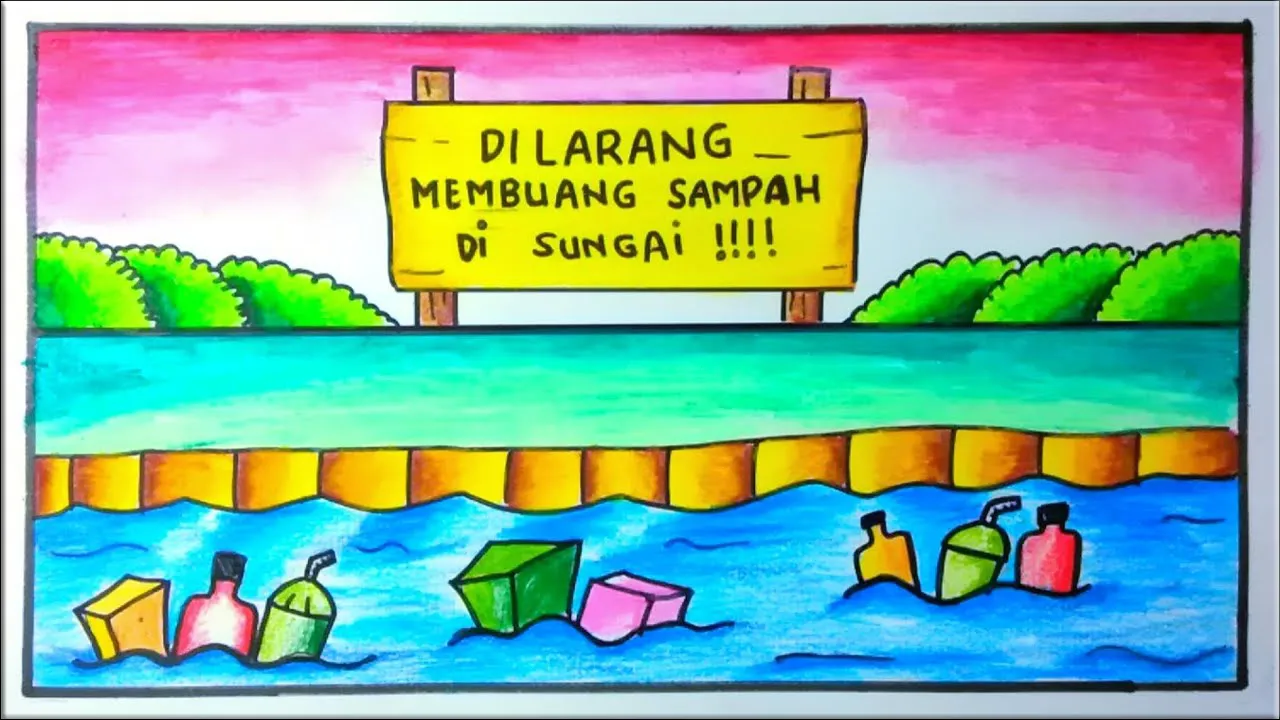 5 Jangan Buang Sampah Di Sungai