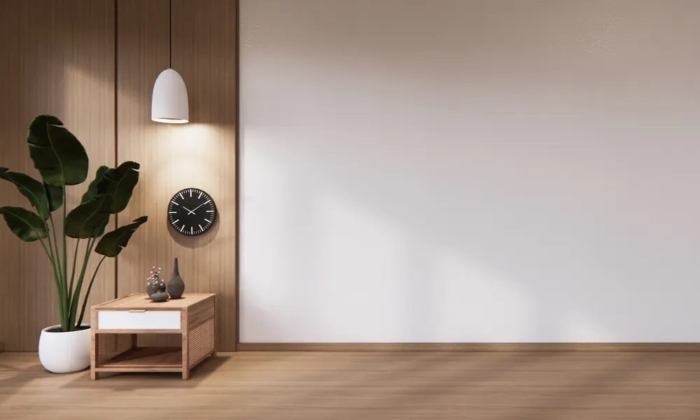 6 Empty White Wooden Wall For Photo