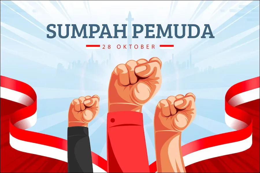 8. Poster Desain Hari Sumpah Pemuda Nasional