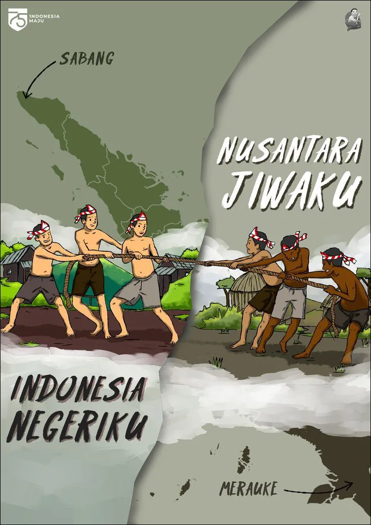 9. Poster Nusantara Jiwaku Indonesia Negeriku
