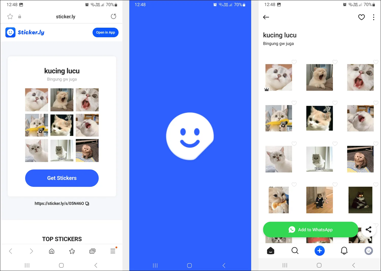 Cara Pasang Stiker di WA