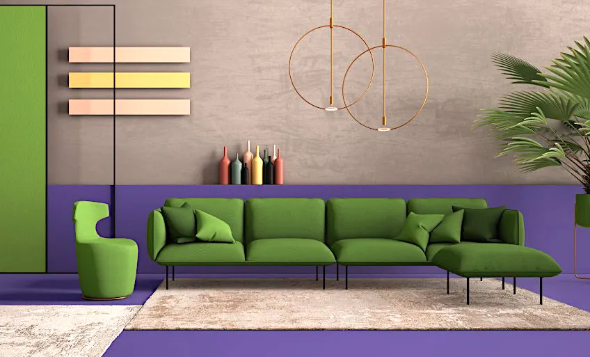 Kombinasi Ungu Hijau