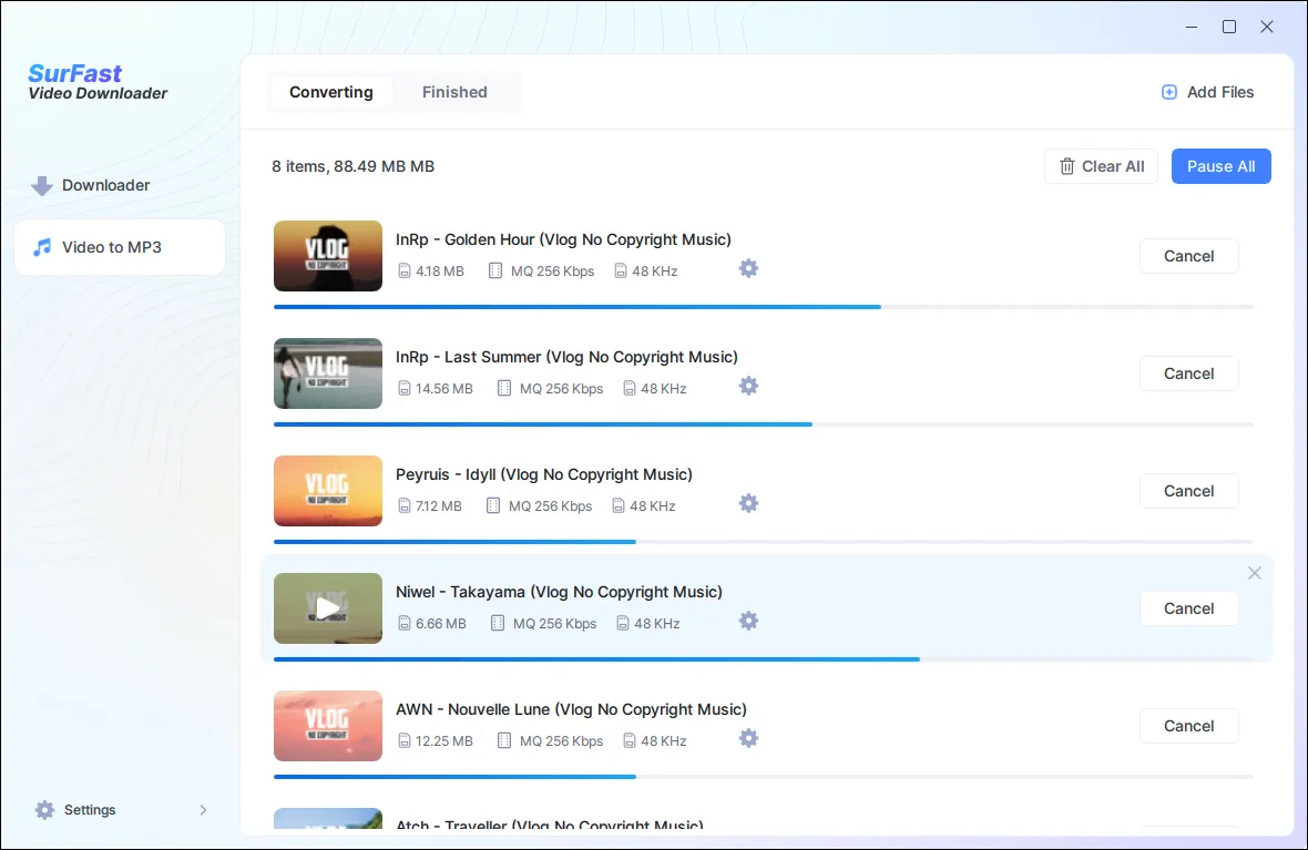 Menunggu Proses Converting SurFast Video Downloader