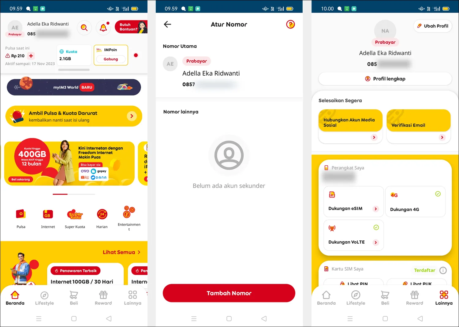 Cek Nomor Indosat via Aplikasi MyIM3