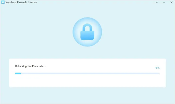 4. Proses Unlock iOS Screen