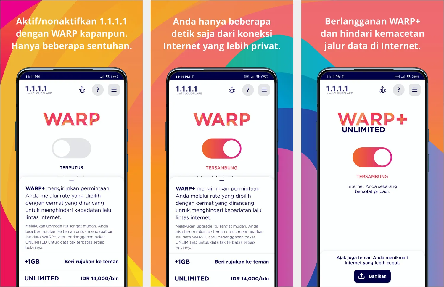 Membuka Situs Terblokir Dengan Aplikasi WARP