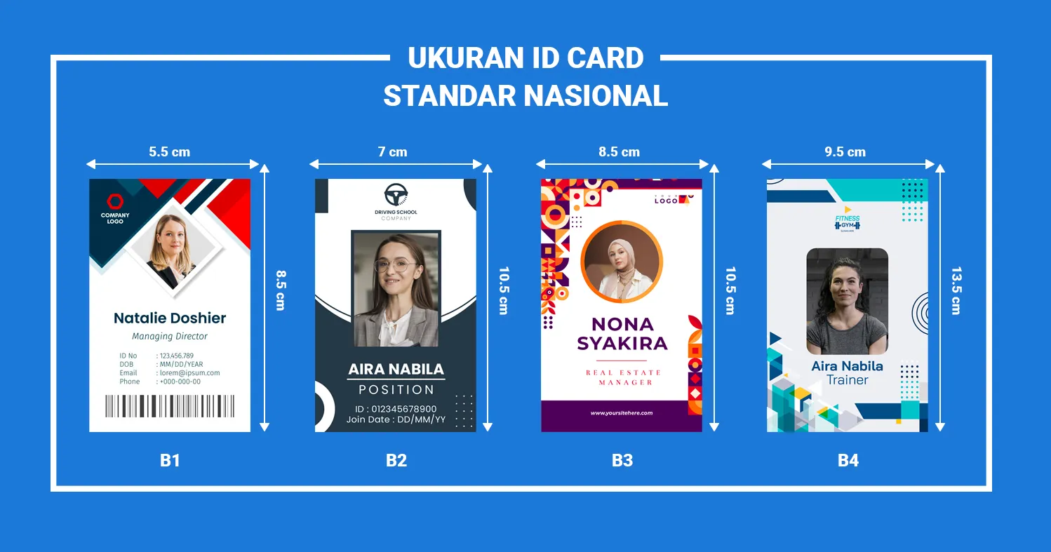Ukuran ID Card Standar Nasional