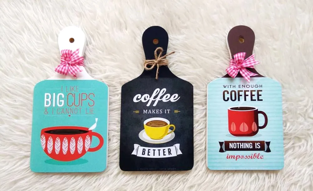 20. Hiasan rumah cantik dari talenan bekas