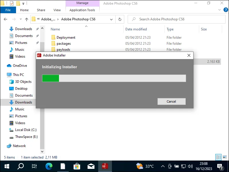 3-2. Proses instalasi Adobe Photoshop CS6