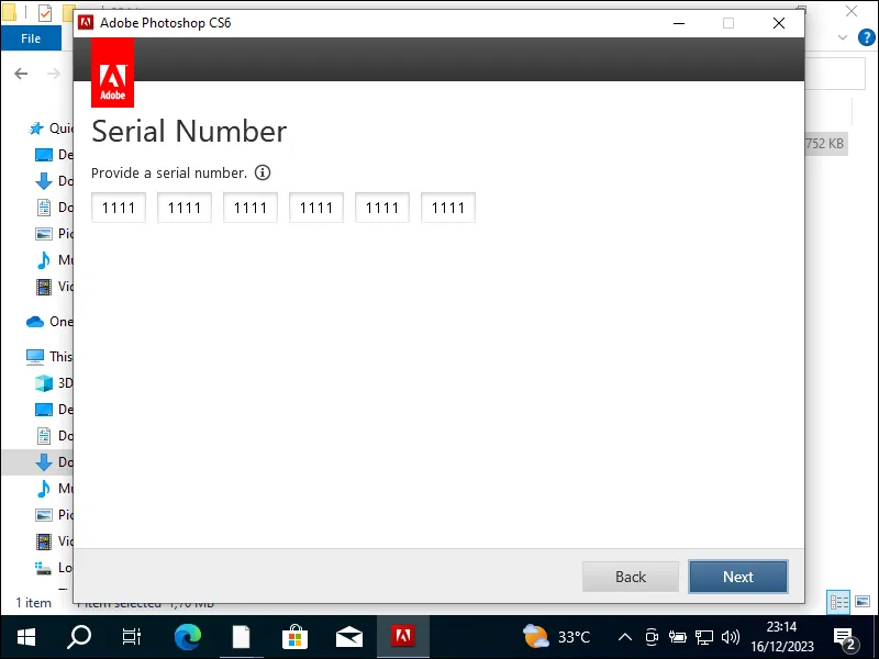 3-5. Isi serial number instalasi Adobe Photoshop CS6