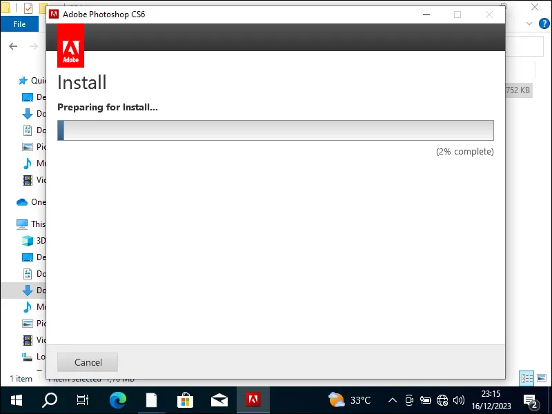 3-8. Proses instalasi Adobe Photoshop CS6 (1)