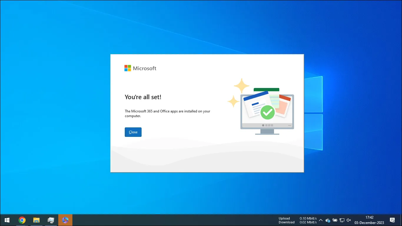 6. Instalasi Microsoft Office 2021 selesai