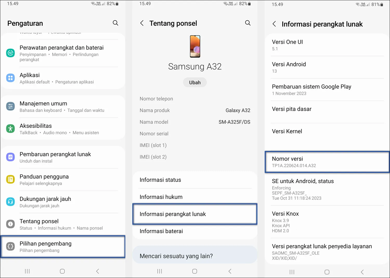 1. Mengaktifkan Opsi Pengembang Android
