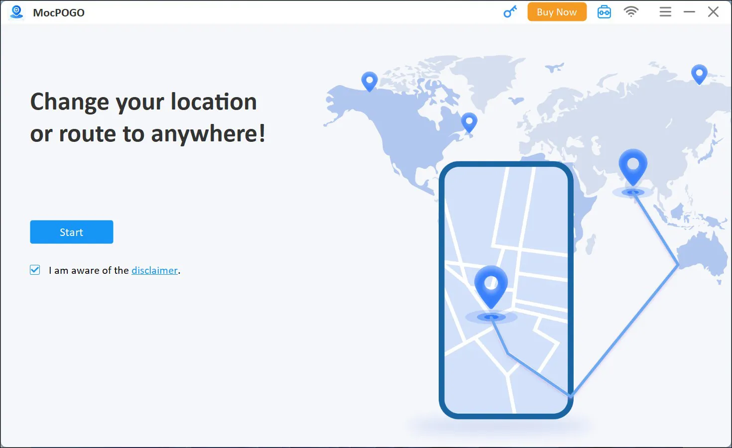 2-1. Start aplikasi MocPOGO