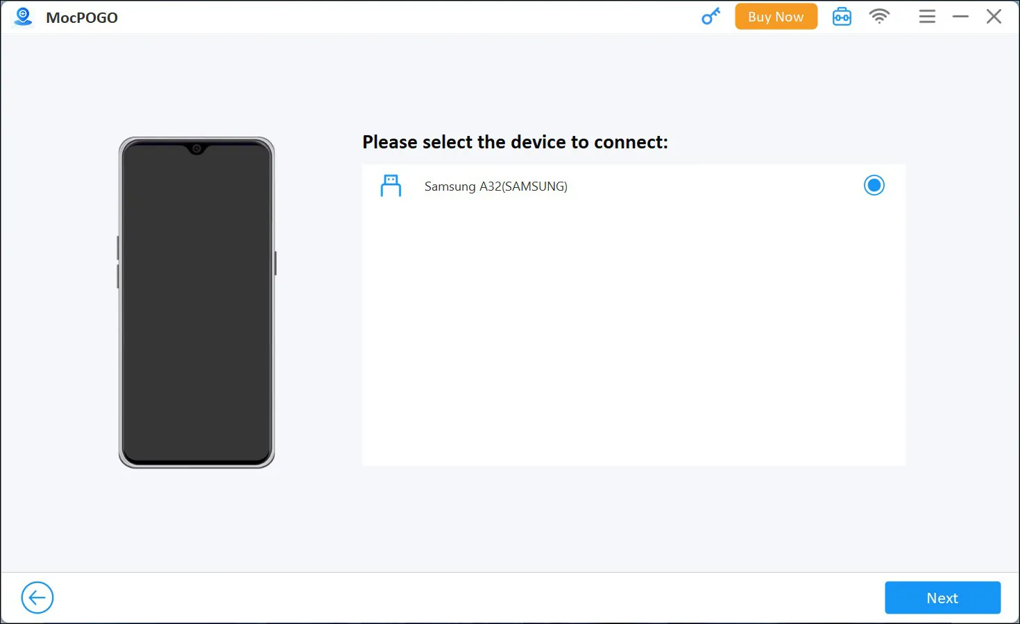2-4. Pilih perangkat yang terhubung ke PC