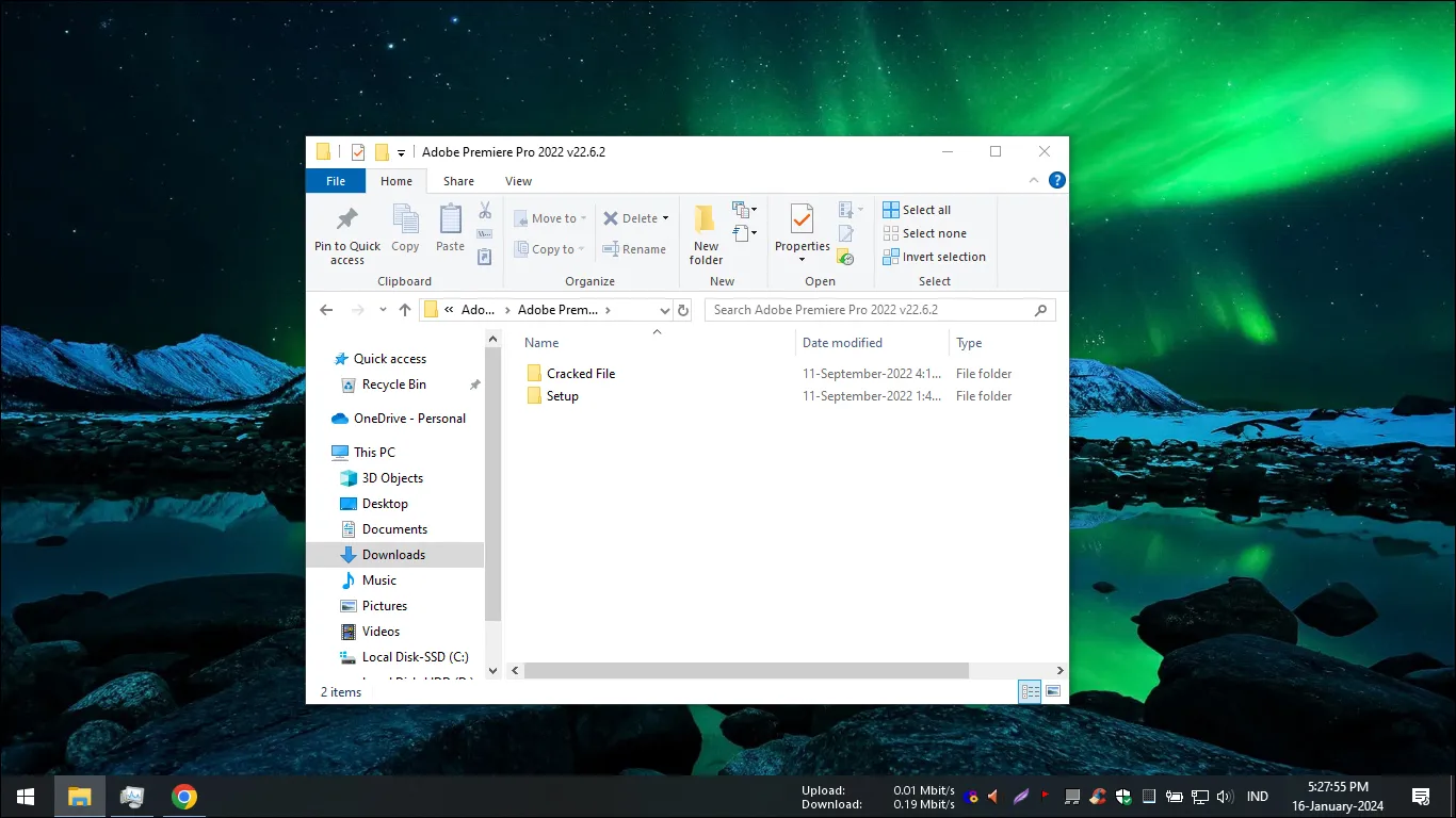 2. Isi folder instalasi Adobe Premiere Pro CC 2022