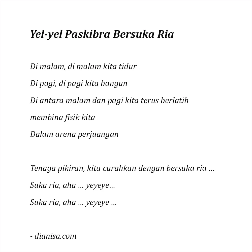 25. Yel-Yel Paskib - Bersuka Ria