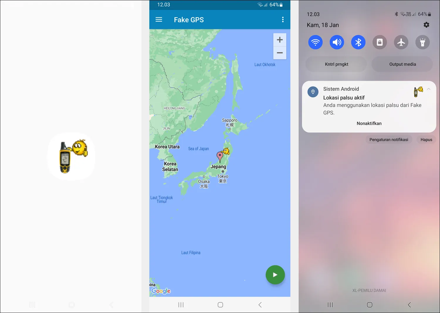 3. Cari Lokasi Palsu di Fake GPS