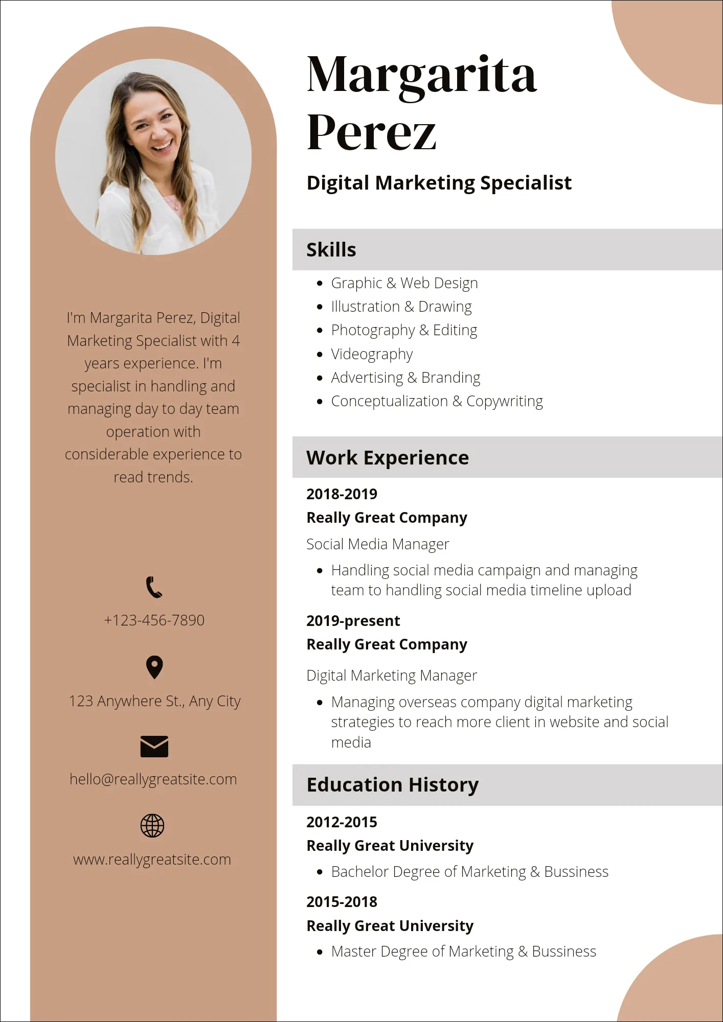 CV KREATIF DIGITAL MARKETING SPECIALIST