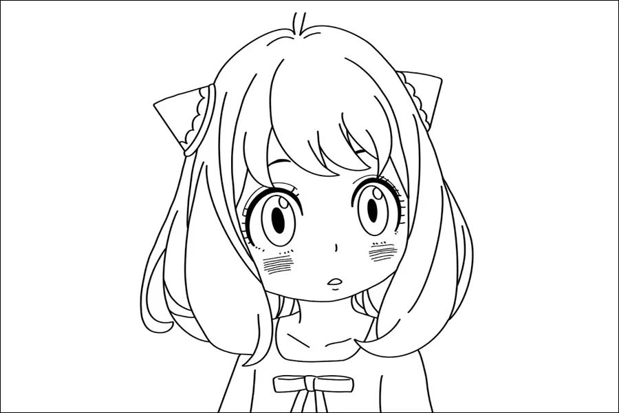 Gambar 02. Anya Forger dengan wajah innocent nya