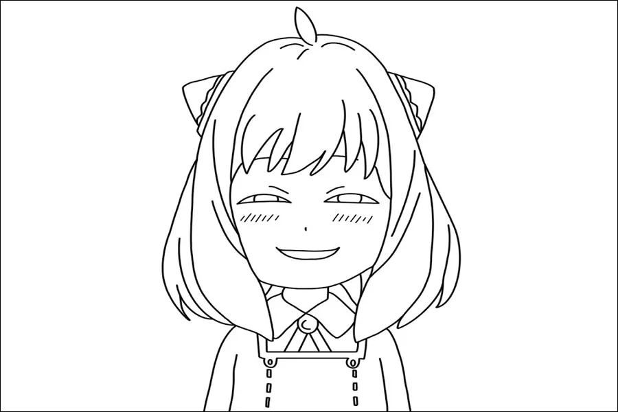 Gambar 03. Anya Forger dengan wajah kocaknya