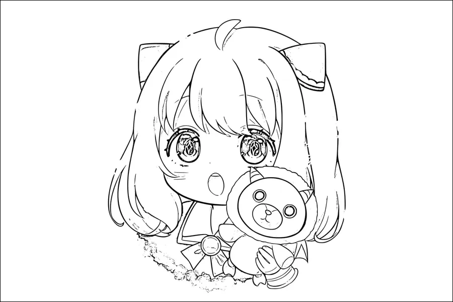Gambar 09. Chibi Anya Forger