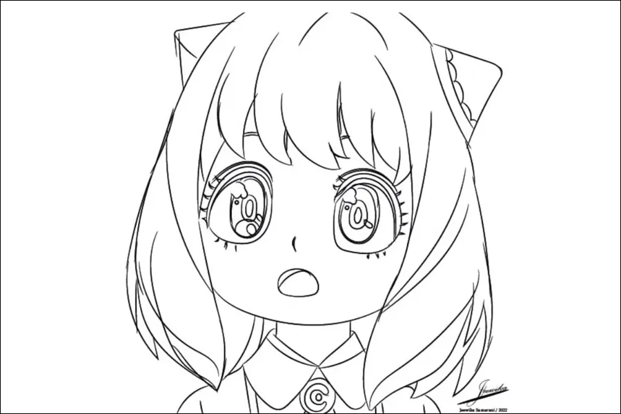 Gambar 12. Anya Forger berkaca-kaca