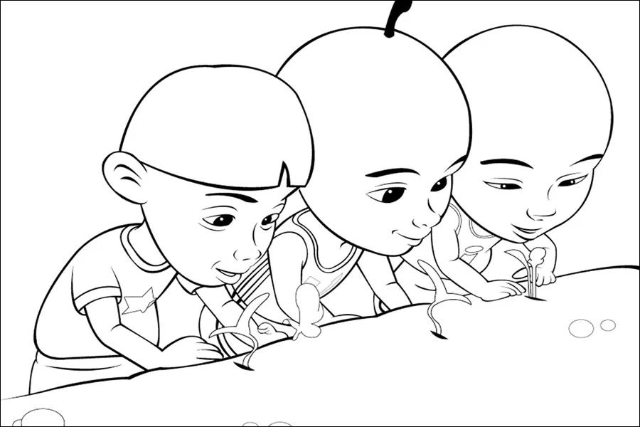 Gambar 14. Mewarnai Upin, Ipin, dan Mail