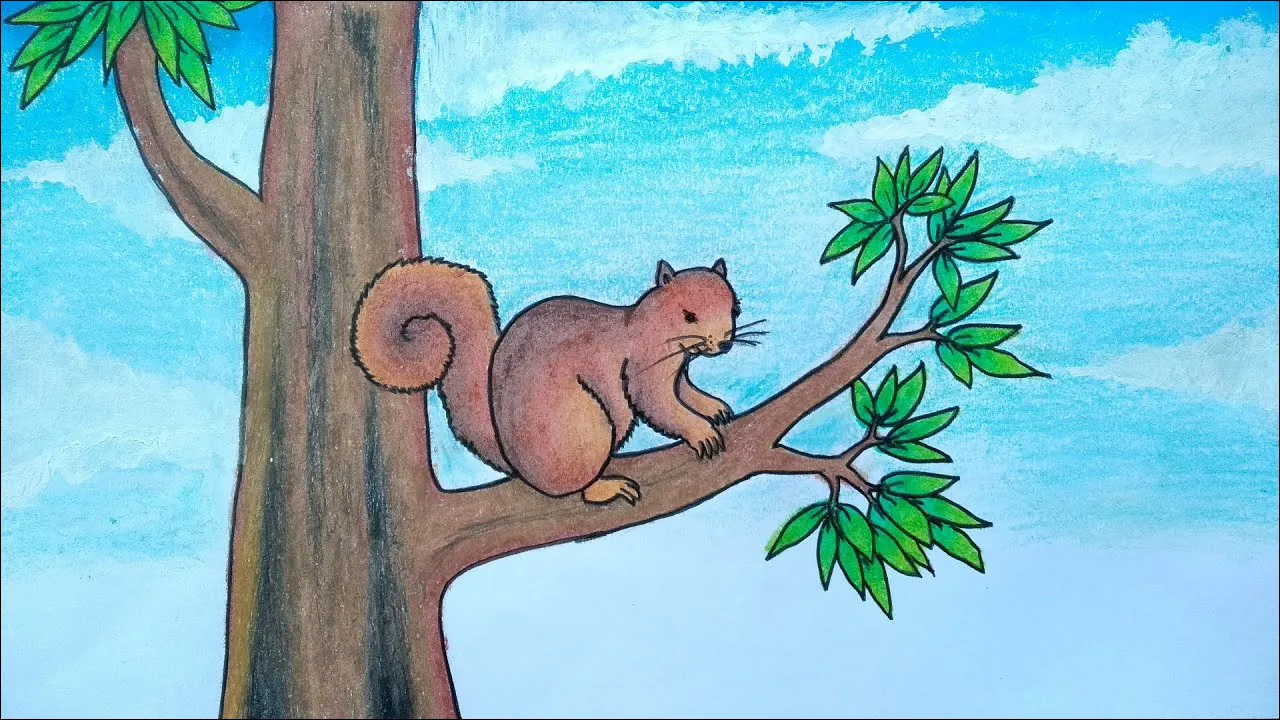 Gambar 14. Tupai di Atas Pohon