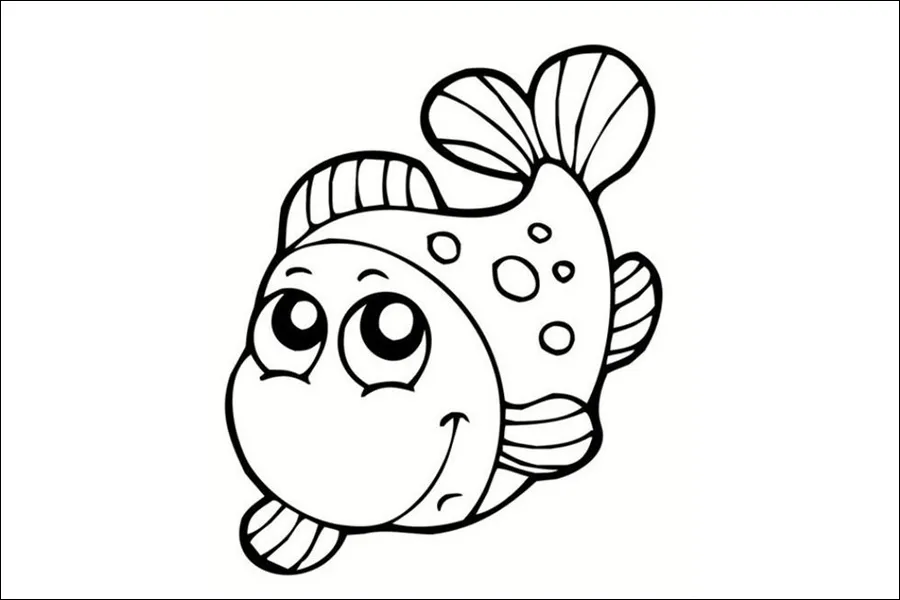 Gambar 17. Mewarnai Ikan Laut yang Lucu