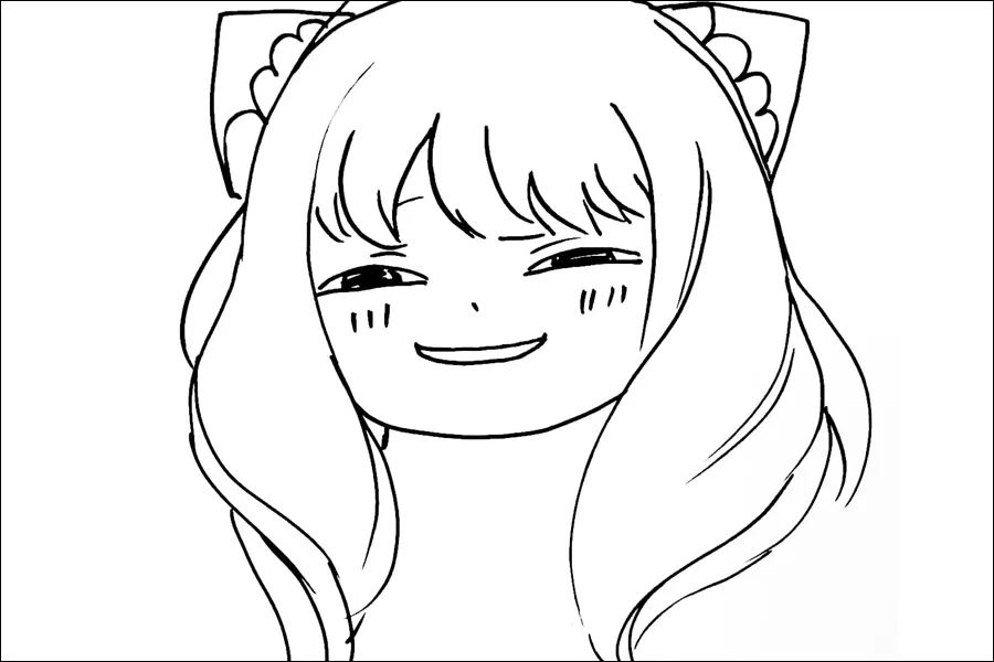 Gambar 26. Anya Forger dengan rambut panjang