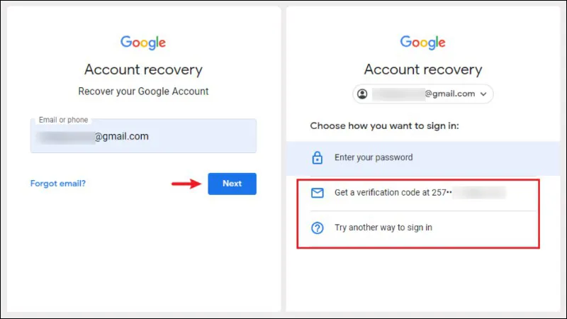Memulihkan Akun Google untuk lewati kunci FRP