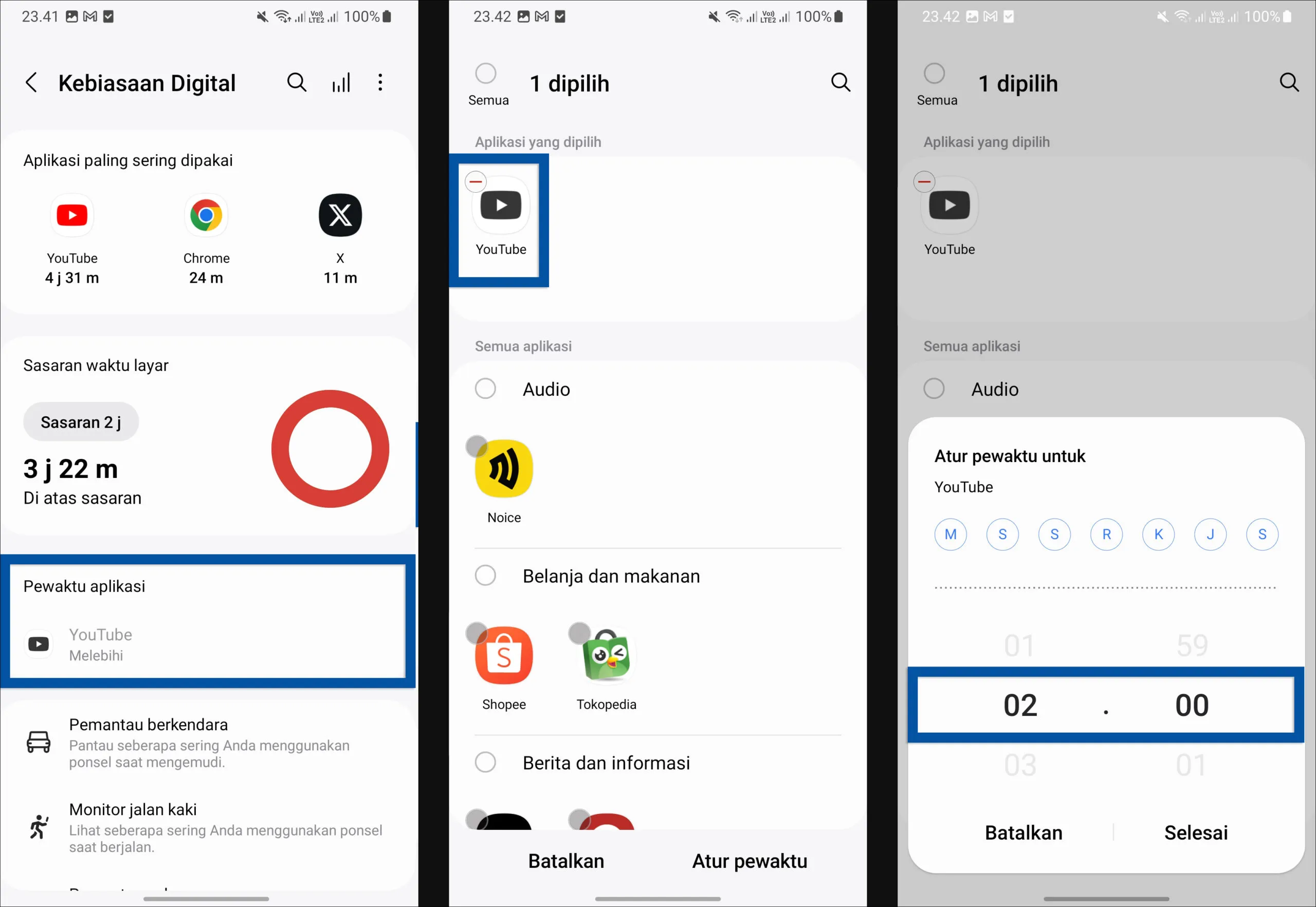 2 Atur waktu penggunaan aplikasi - Dianisa.com