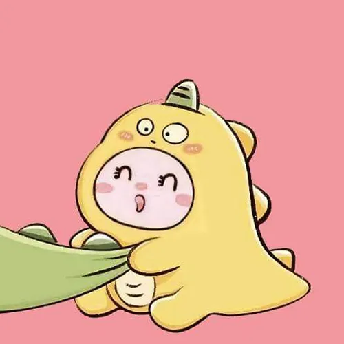 Gambar 01. PP (Foto Profil) Dino Couple berkostum (2)