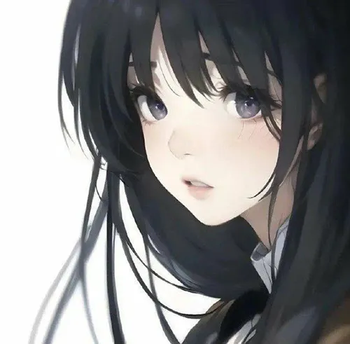 Gambar 01. PP WA Sendiri Anime cantik rambut hitam