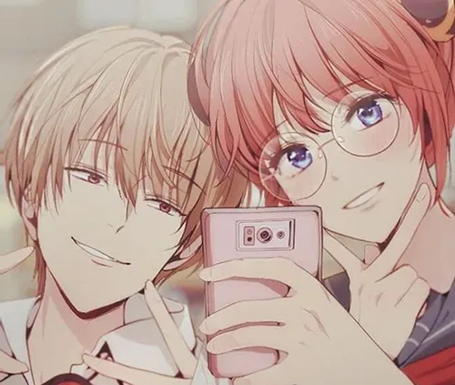 Gambar 02. PP Couple Anime Aesthetic mirror selfie